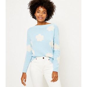 Loft textured cloud long sleeve sweater